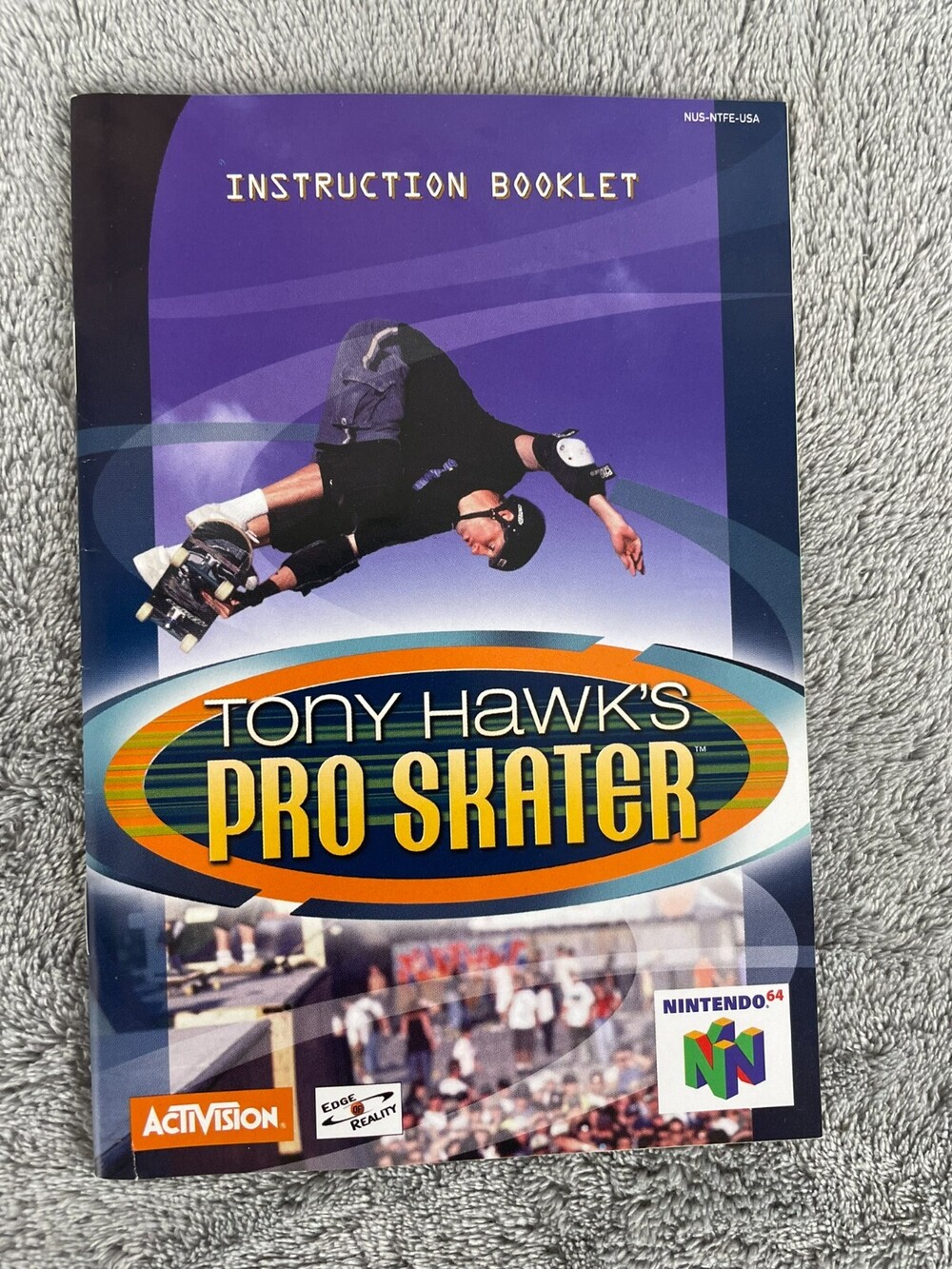 Tony Hawk's Pro Skater Nintendo 64 N64 Instruction Manual Booklet ONLY